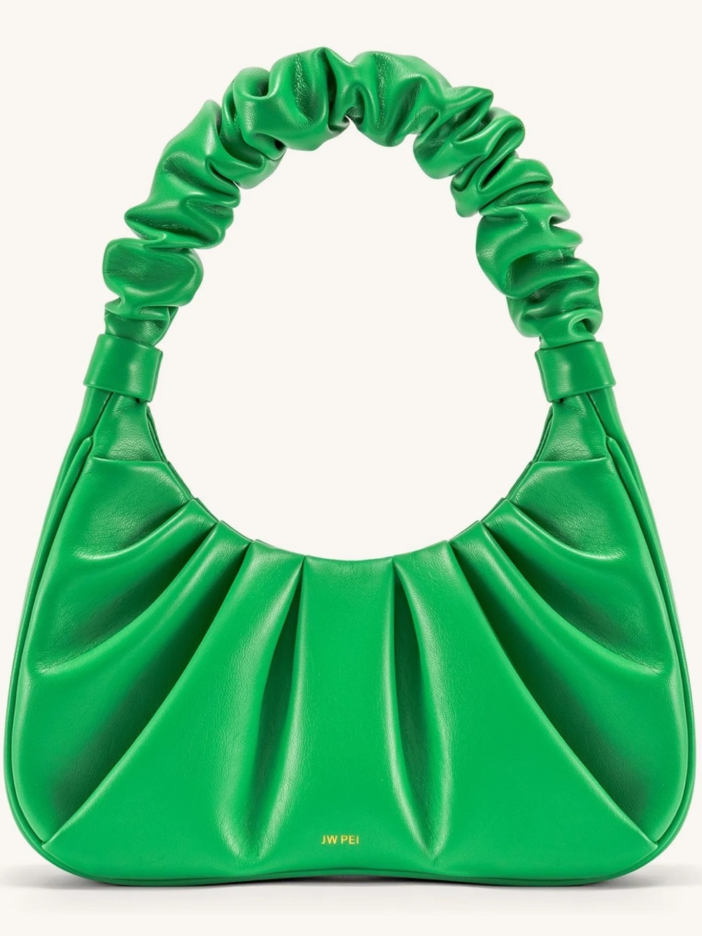JW PEI Gabbi Ruched Hobo Handbag - Grass Green NWOT w/ Dust Bag